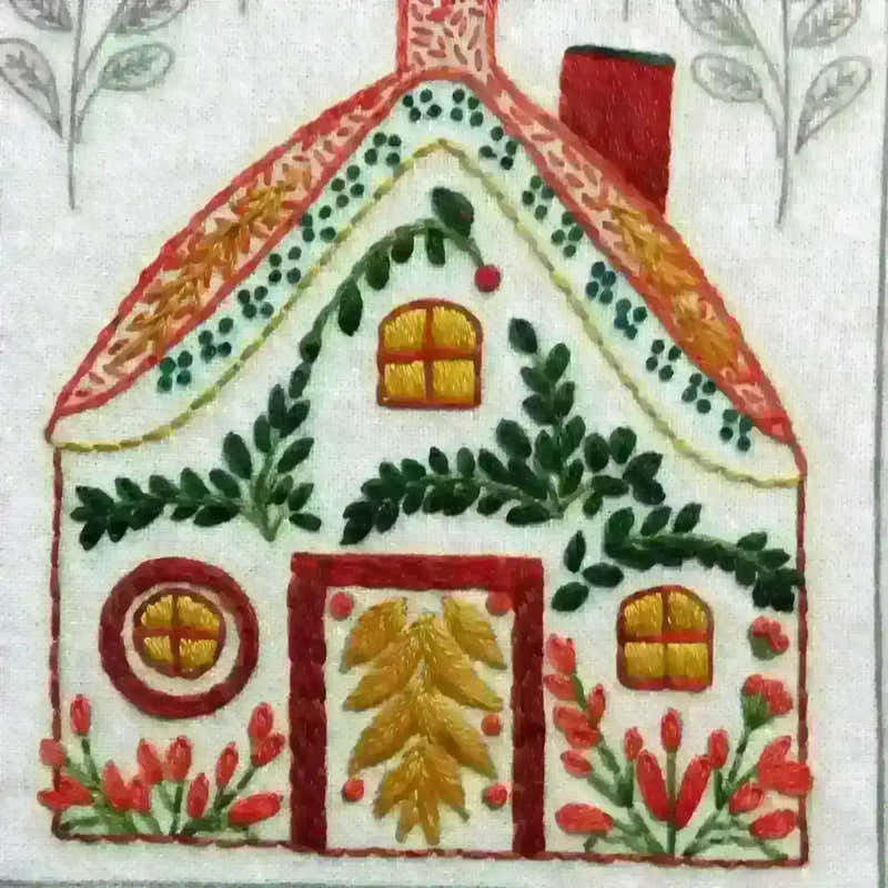 Christmas Folk Embroidery Kit , Hand Embroidery Kit , Thinkific , christmas, christmas advent, Christmas Embroidery, christmas gift, Course, hand embroidery, hand embroidery hoop, hand embroidery kit, hand embroidery pattern, subscriptions, Thinkific , StitchDoodles , shop.stitchdoodles.com