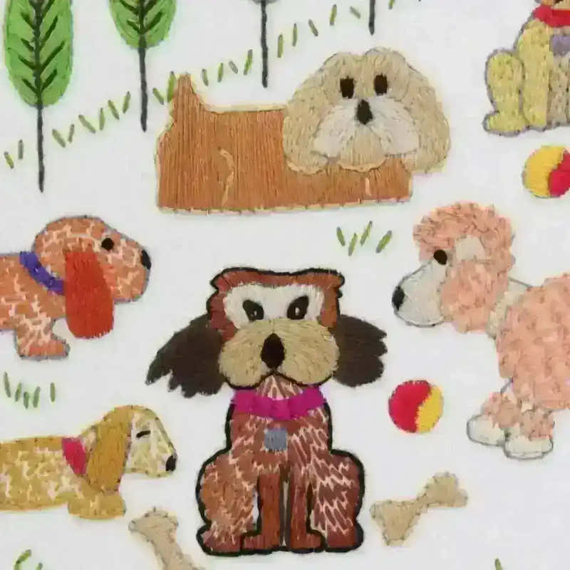 Dog Park Hand Embroidery Pattern , PDF Download , StitchDoodles , beginner embroidery, Embroidery, embroidery hoop, embroidery hoop kit, embroidery kits for adults, embroidery kits for beginners, embroidery pattern, hand embroidery, hand embroidery fabric, hand embroidery seat frame, modern embroidery kits, nurge embroidery hoop, PDF pattern, Printed Pattern, unique embroidery kits , StitchDoodles , shop.stitchdoodles.com