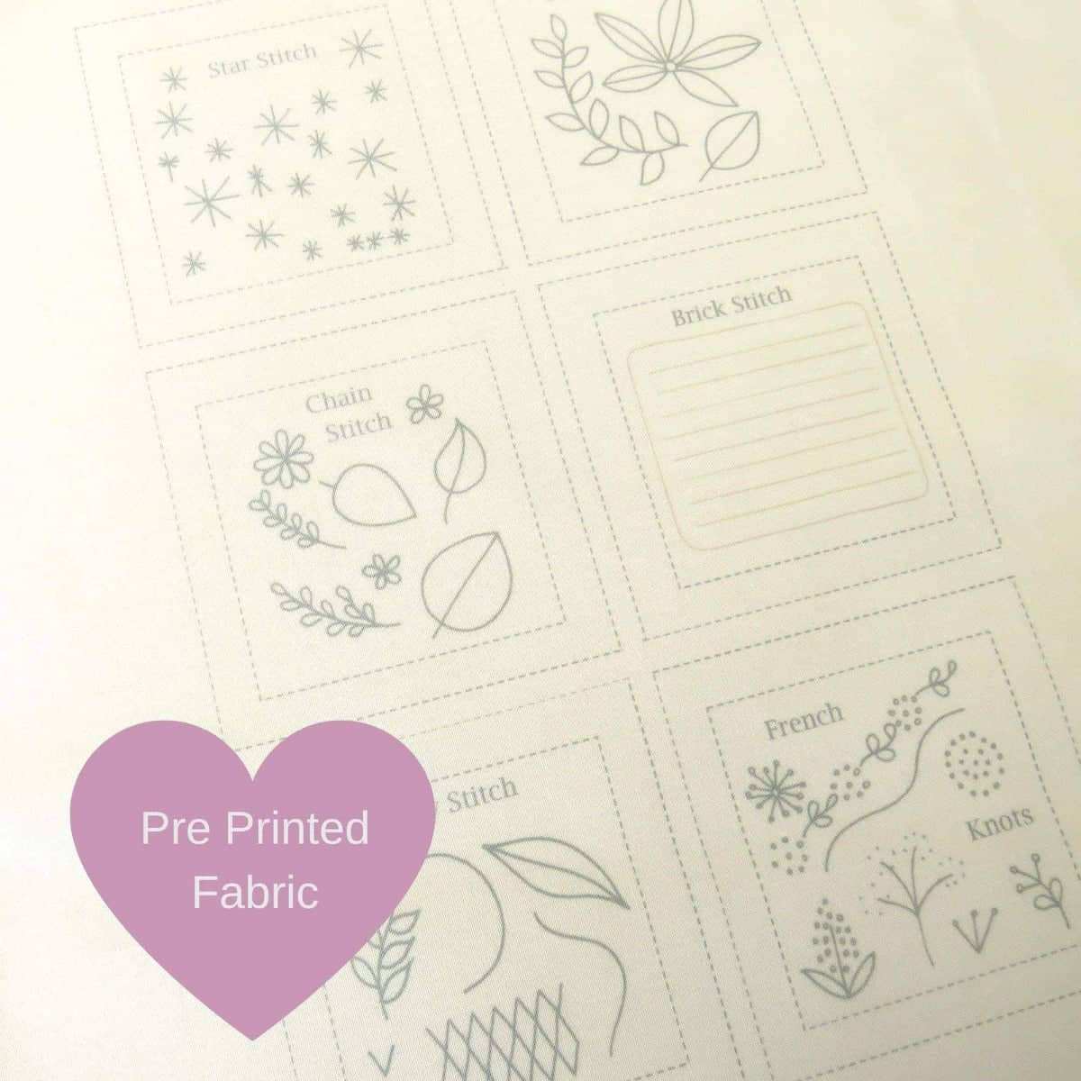 Embroidery Journal Pre Printed Embroidery Fabric – StitchDoodles