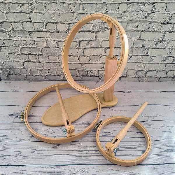 Elbesee Embroidery Seat Stand with 3 hoops , , StitchDoodles , , StitchDoodles , shop.stitchdoodles.com