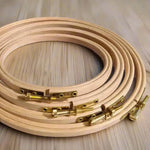 Elbesee Wooden Embroidery Hoops - various sizes available , Embroidery Supplies , Elbesee , Elbesee Embroidery Hoop, Embroidery, embroidery hoop, embroidery hoop kit, embroidery kits for adults, embroidery kits for beginners, embroidery pattern, hand embroidery, hand embroidery fabric, hand embroidery hoop, hand embroidery seat frame, modern embroidery kits, nurge embroidery hoop, Printed Pattern, unique embroidery kits , StitchDoodles , shop.stitchdoodles.com