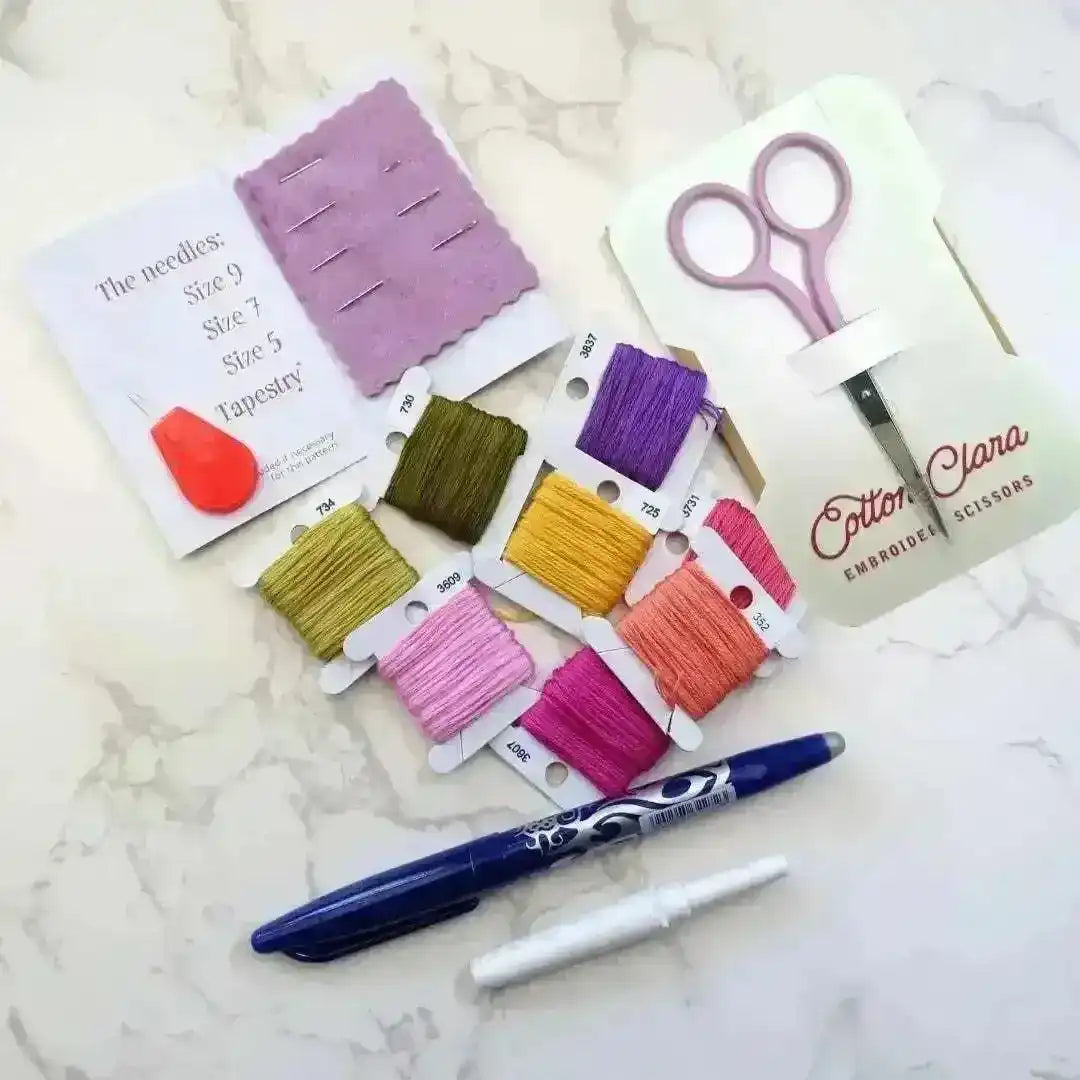 Embroidery Kit for Beginners Journal Complete Starter Kit