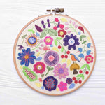 Enchanted Garden, Hand Embroidery Pattern , PDF Download , StitchDoodles , Embroidery, embroidery hoop, embroidery hoop kit, embroidery kits for adults, embroidery kits for beginners, embroidery pattern, flower embroidery, hand embroidery fabric, hand embroidery seat frame, modern embroidery kits, nurge embroidery hoop, Printed Pattern, unique embroidery kits , StitchDoodles , shop.stitchdoodles.com