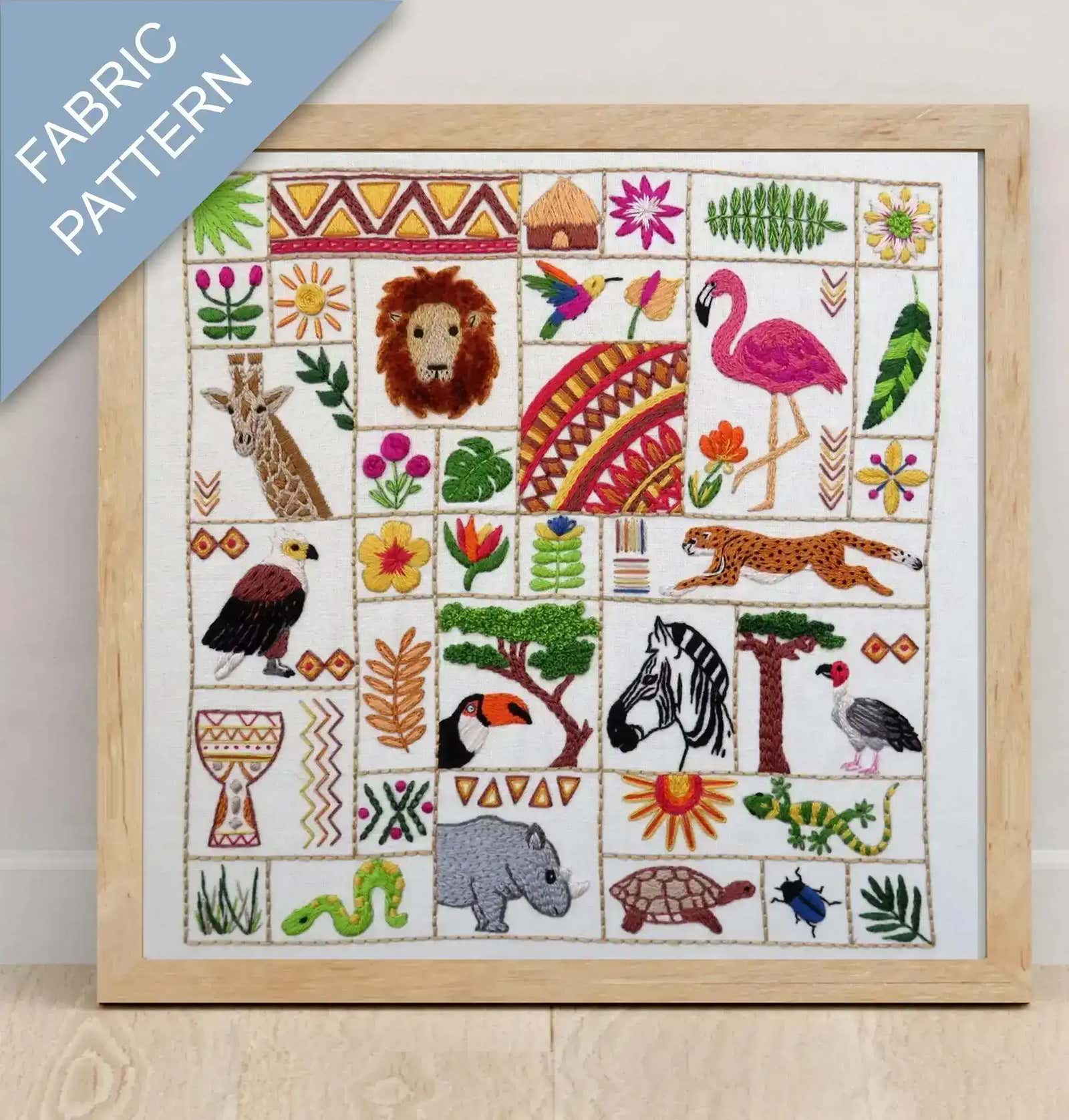 african hand embroidery pattern