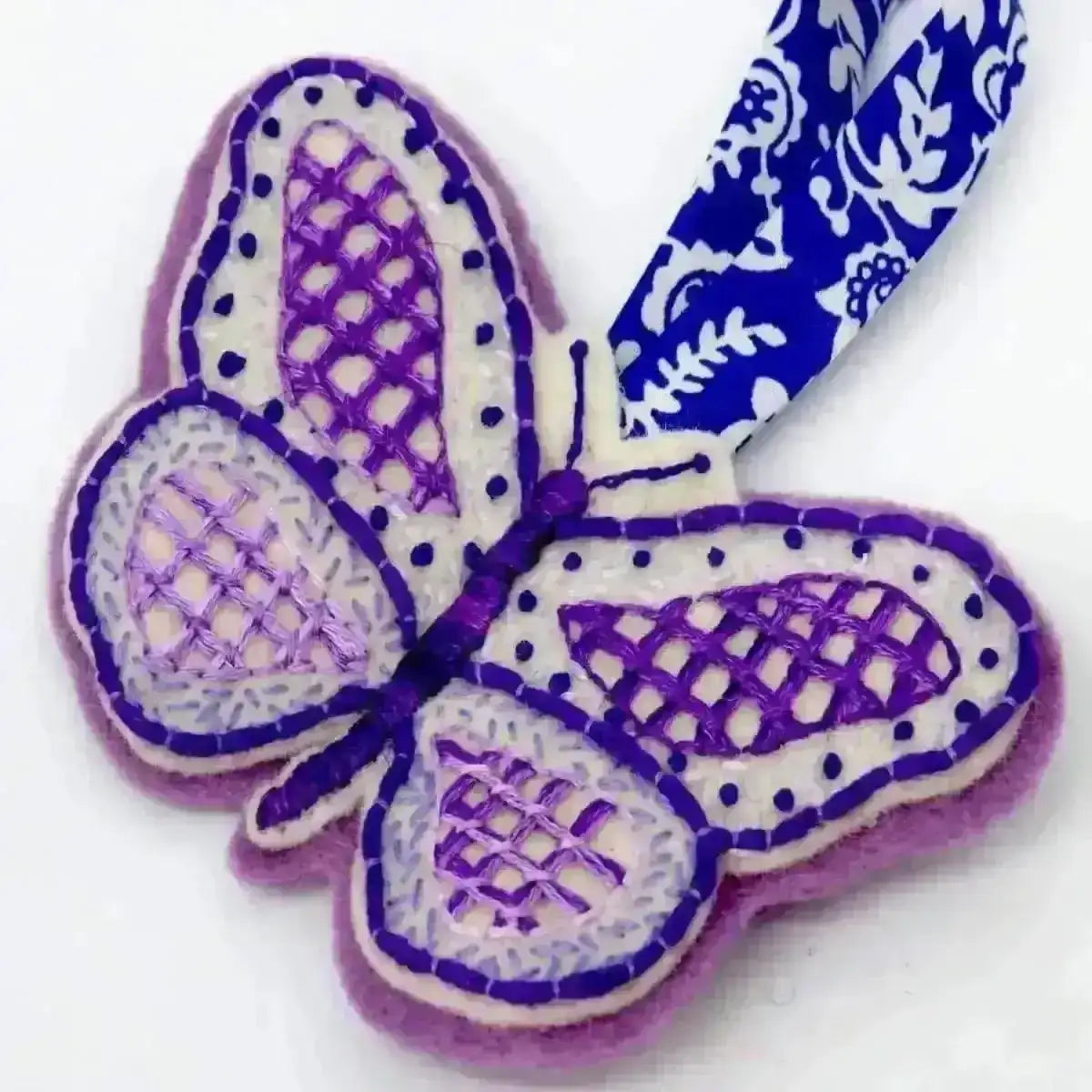 Felt Butterflies Hand Embroidery Pattern , PDF Download , StitchDoodles , embroidery hoop kit, embroidery kits for adults, embroidery kits for beginners, hand embroidery, modern embroidery kits, PDF pattern, unique embroidery kits , StitchDoodles , shop.stitchdoodles.com