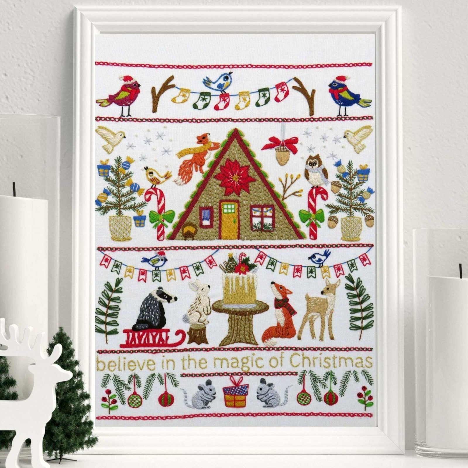 Festive Forest Hand Embroidery Pattern , PDF Download , StitchDoodles , Christmas Embroidery, embroidery hoop kit, embroidery kits for adults, embroidery kits for beginners, flower embroidery, forest embroidery, hand embroidery, modern embroidery kits, PDF pattern, unique embroidery kits , StitchDoodles , shop.stitchdoodles.com