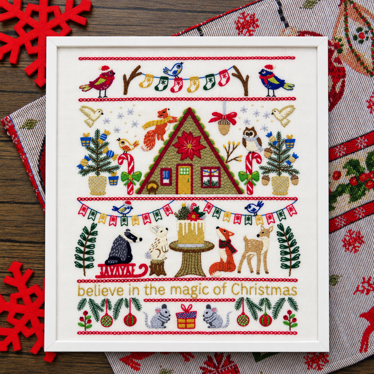 Festive Forest Hand Embroidery