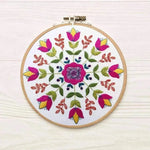 Florally, Floral Hand Embroidery Pattern , PDF Download , StitchDoodles , embroidery hoop kit, embroidery kits for adults, embroidery kits for beginners, flower embroidery, hand embroidery, modern embroidery kits, PDF pattern, unique embroidery kits , StitchDoodles , shop.stitchdoodles.com