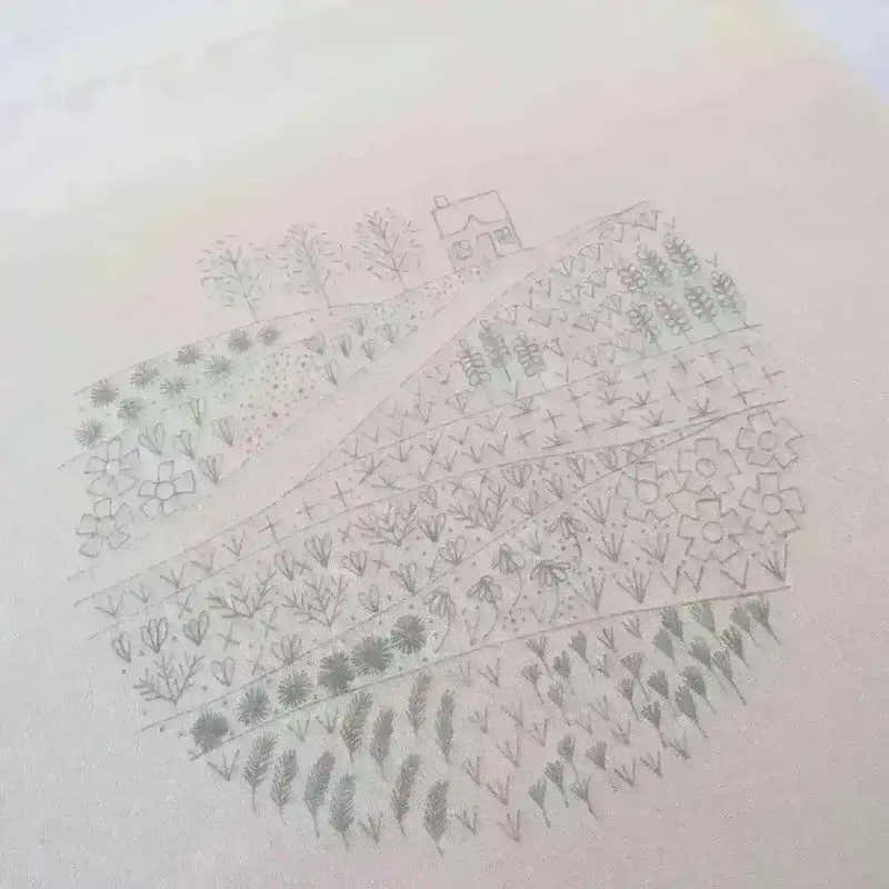 Flower Meadow Cottage, Pre Printed Embroidery Fabric Panel PLUS PDF Pattern , Pre Printed Fabric Pattern , StitchDoodles , embroidery hoop kit, embroidery kits for adults, embroidery kits for beginners, embroidery pattern, flower embroidery, hand embroidery, hand embroidery fabric, hand embroidery kit, hand embroidery pattern, modern embroidery kits, nurge embroidery hoop, PDF pattern, unique embroidery kits, wildlife embroidery , StitchDoodles , shop.stitchdoodles.com