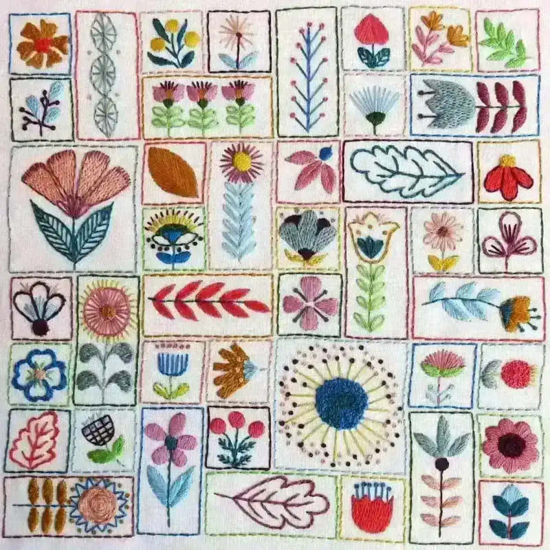 Flowery Folk, Hand Embroidery Pattern , PDF Download , StitchDoodles , embroidery hoop kit, embroidery kits for adults, embroidery kits for beginners, embroidery patern, flower embroidery, hand embroidery, modern embroidery kits, PDF pattern, unique embroidery kits , StitchDoodles , shop.stitchdoodles.com