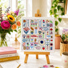 This modern folk flower hand embroidery pattern is an absolute delight to stitch. It incorporates a variety of simple stitches along with lots of colour and inspiration.
