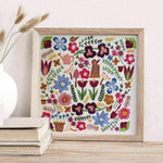 Garden Glory Hand Embroidery Kit , Embroidery Kit , StitchDoodles , bird embroidery, embroidery hoop kit, embroidery kits for adults, embroidery kits for beginners, flower embroidery, hand embroidery, modern embroidery kits, unique embroidery kits, winter embroidery , StitchDoodles , shop.stitchdoodles.com