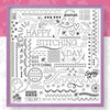 Happy Stitching Pre Printed Fabric , Pre Printed Fabric Pattern , StitchDoodles , doodle embroidery, embroidery hoop kit, Embroidery Kit, embroidery kit for adults, embroidery kit fro beginners, embroidery pattern, flower embroidery, hand embroidery, hand embroidery kit, hand embroidery pattern, modern embroidery kits, month embroidery, PDF pattern, year embroidery, Year of Stitches , StitchDoodles , shop.stitchdoodles.com