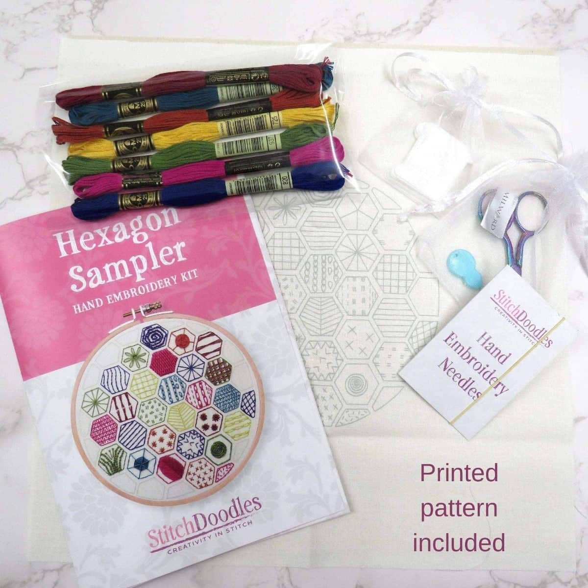Spiral Sampler Beginner Embroidery Kit - NAVY — World Cup Cafe