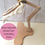 nurge adjustable seat stand hand embroidery crafting needlework cross-stitch