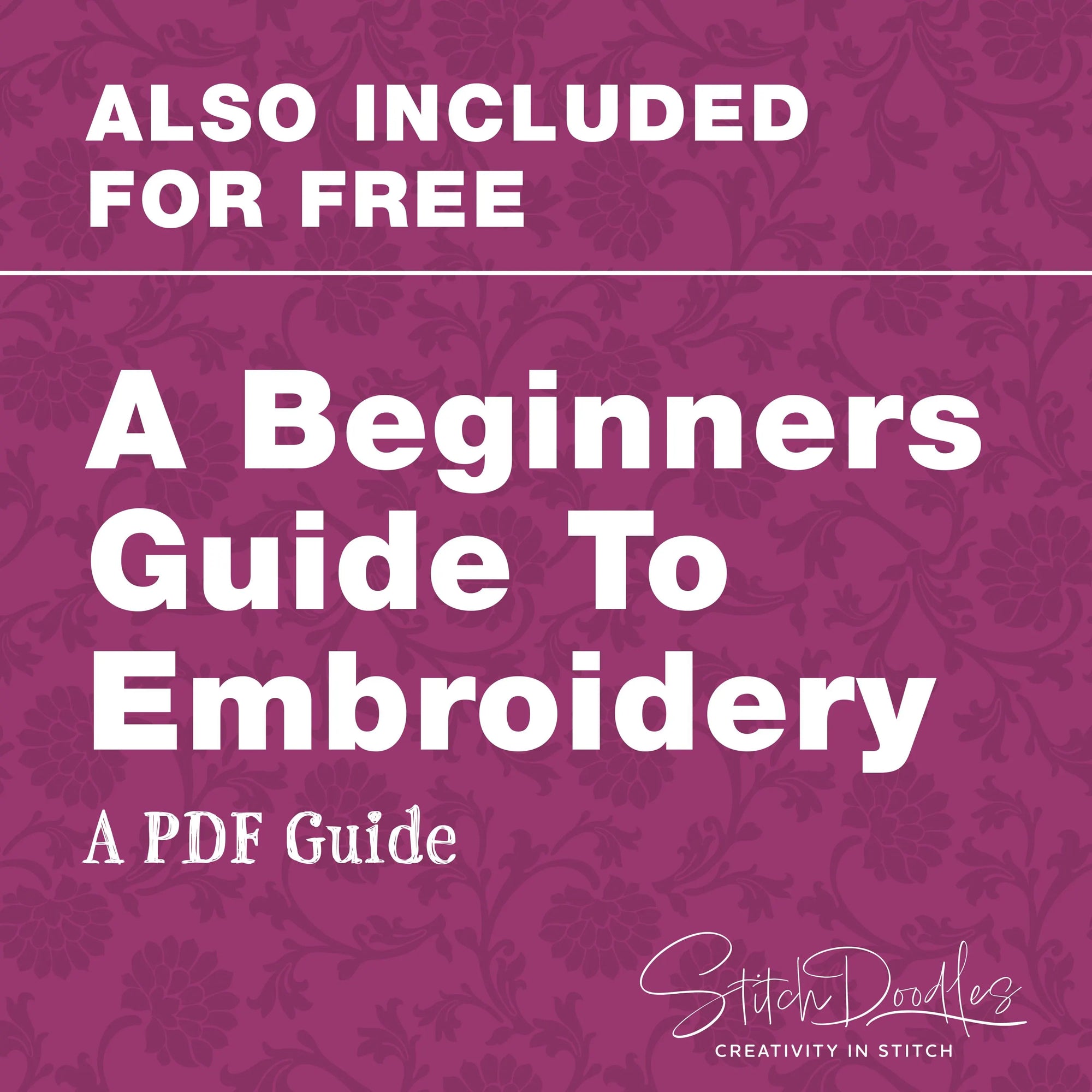 Printable Embroidery Planner Workbook for Tracking Threads, Patterns, Stitches & Projects