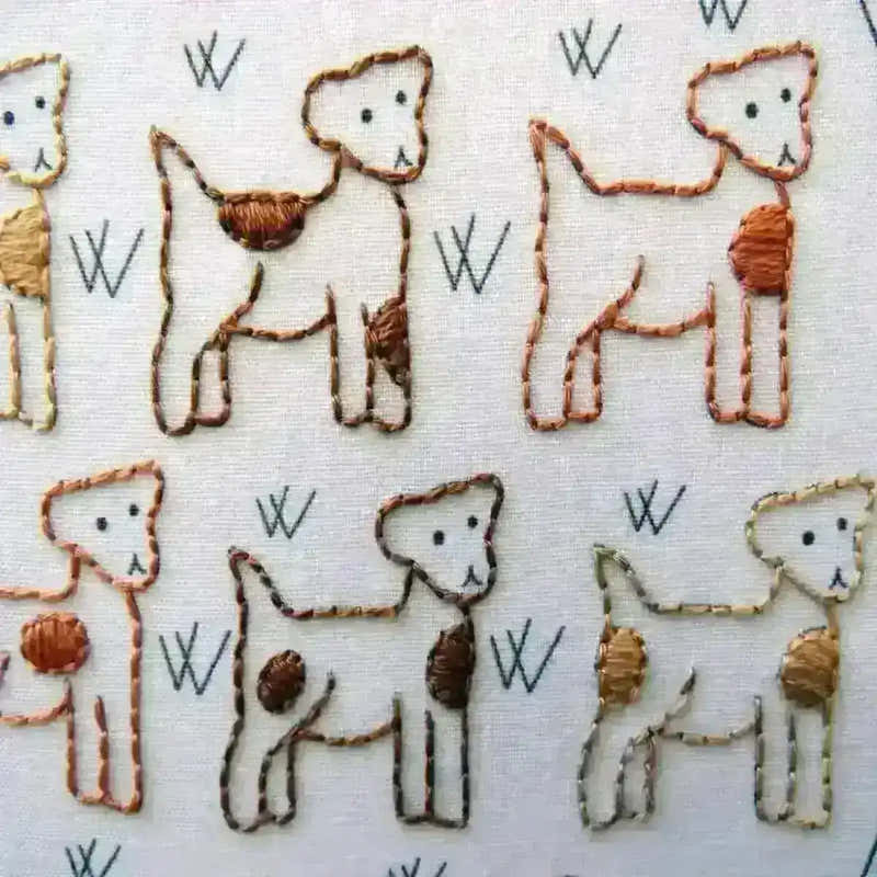 Jack Russells, Hand Embroidery Pattern , PDF Download , StitchDoodles , beginner embroidery, embroidery hoop kit, embroidery kit for adults, embroidery kit for beginers, embroidery kits for beginners, hand embroidery, PDF pattern , StitchDoodles , shop.stitchdoodles.com