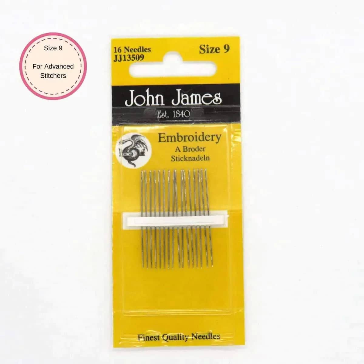John James Hand Embroidery Needles , Embroidery Supplies , StitchDoodles , embroidery hoop kit, embroidery kit for adults, embroidery kit for beginers, embroidery kits for beginners , StitchDoodles , shop.stitchdoodles.com