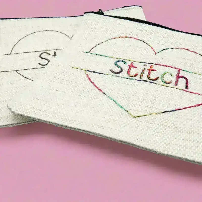 Linen 'Stitch' pouch for hand embroidery , Embroidery Supplies , Aurifil , new , StitchDoodles , shop.stitchdoodles.com