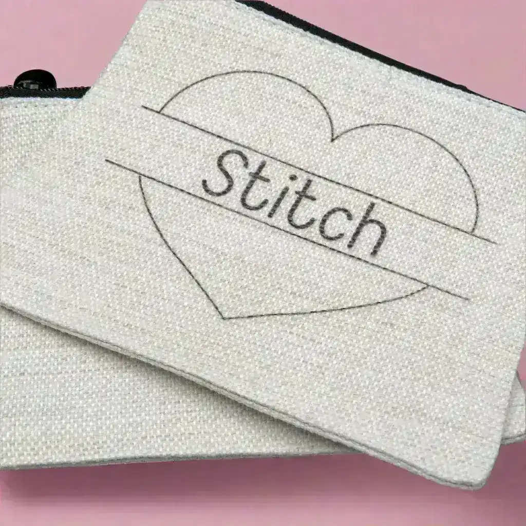 Linen 'Stitch' pouch for hand embroidery , Embroidery Supplies , Aurifil , new , StitchDoodles , shop.stitchdoodles.com