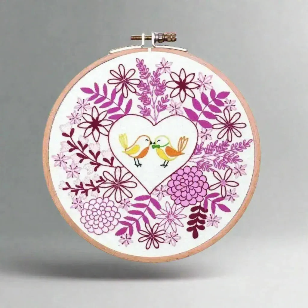 Love Blooms, Pre Printed Embroidery Fabric Panel Pattern , Pre Printed Fabric Pattern , StitchDoodles , Embroidery, embroidery hoop, embroidery hoop kit, embroidery kit for adults, embroidery kit for beginers, embroidery kits for beginners, embroidery pattern, hand embroidery, hand embroidery fabric, hand embroidery seat frame, nurge embroidery hoop, PDF pattern, pre-printed fabric, Printed Pattern , StitchDoodles , shop.stitchdoodles.com
