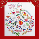 A Very Merry Bauble Embroidery Kit