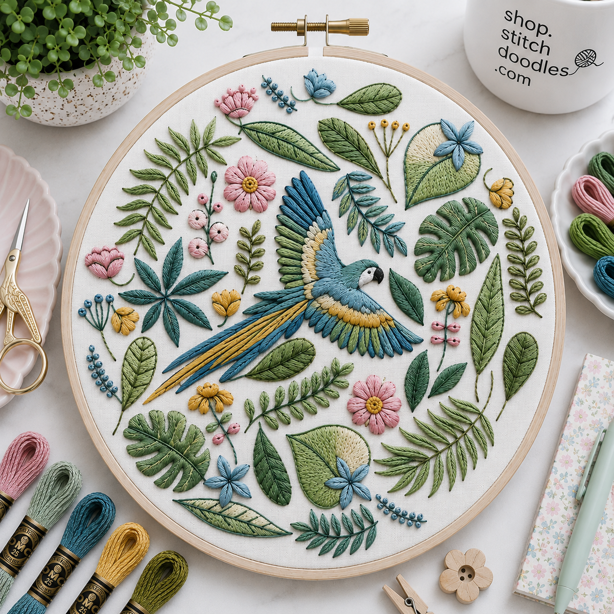 maw hand embroidery pattern