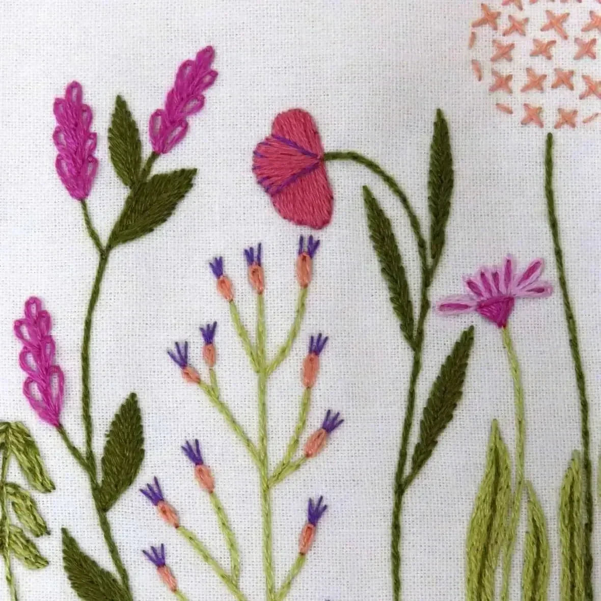 Meadow Flowers, Pre Printed Embroidery Fabric Panel PLUS PDF Pattern , Pre Printed Fabric Pattern , StitchDoodles , bird embroidery, Embroidery, embroidery hoop, embroidery hoop kit, embroidery kit for adults, embroidery kit for beginers, embroidery kits for beginners, embroidery pattern, garden embroidery, hand embroidery, hand embroidery fabric, hand embroidery kit, hand embroidery seat frame, nurge embroidery hoop, PDF pattern, Printed Pattern , StitchDoodles , shop.stitchdoodles.com