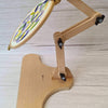 Nurge Adjustable Wooden Seat Embroidery Stand , Embroidery Supplies , StitchDoodles , embroidery hoop kit, embroidery kit for adults, embroidery kit for beginers, embroidery kits for beginners, hand embroidery, hand embroidery hoop, hand embroidery seat frame, nurge seat stand , StitchDoodles , shop.stitchdoodles.com