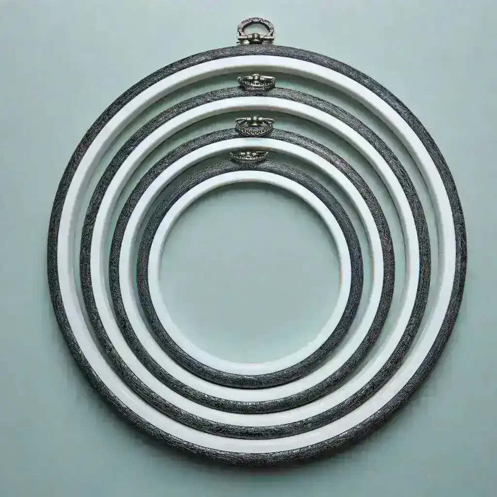 Nurge Round Flexi Hoops , Embroidery Supplies , Nurge , Embroidery, embroidery hoop, Embroidery Kit, hand embroidery, hand embroidery hoop, modern embroidery kits, new, nurge, nurge embroidery hoop, nurge hoop, nurge hoops, nurge seat stand, nurge square hoops , StitchDoodles , shop.stitchdoodles.com
