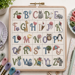 nursery hand embroidery letters