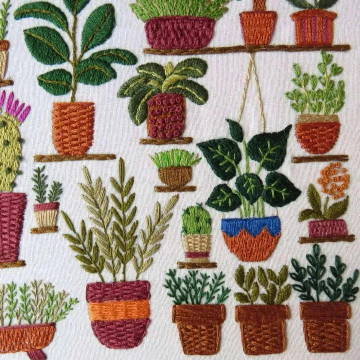 Plantopia, Hand Embroidery Pattern , PDF Download , StitchDoodles , Embroidery, embroidery hoop kit, embroidery kit for adults, embroidery kit for beginers, embroidery pattern, flower embroidery, hand embroidery, modern embroidery, wildlife embroidery , StitchDoodles , shop.stitchdoodles.com