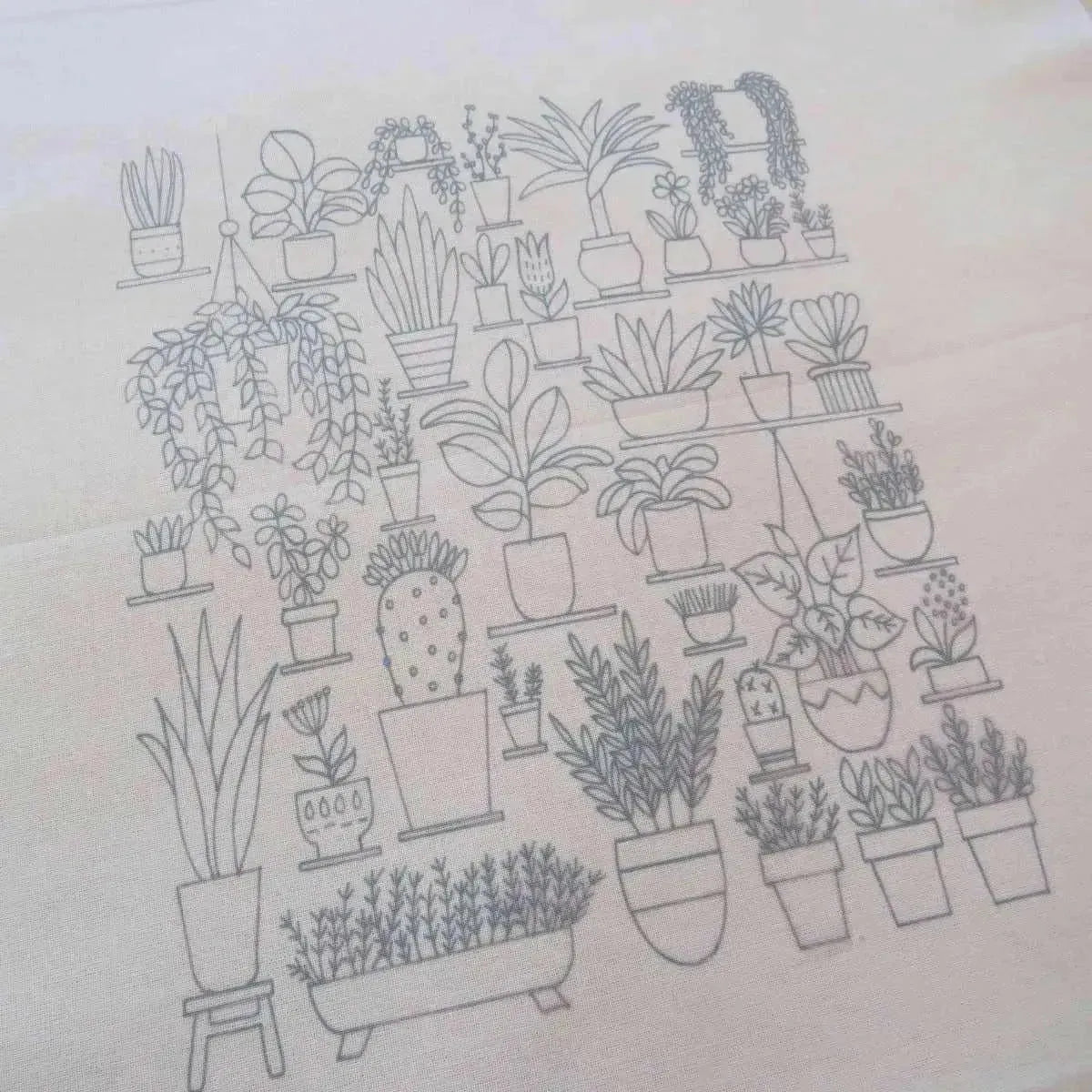 Plantopia, Pre Printed Embroidery Fabric Pattern , Pre Printed Fabric Pattern , StitchDoodles , Embroidery, embroidery hoop kit, embroidery kit for adults, embroidery kit for beginers, embroidery pattern, flower embroidery, hand embroidery, hand embroidery fabric, PDF pattern, wildlife embroidery , StitchDoodles , shop.stitchdoodles.com