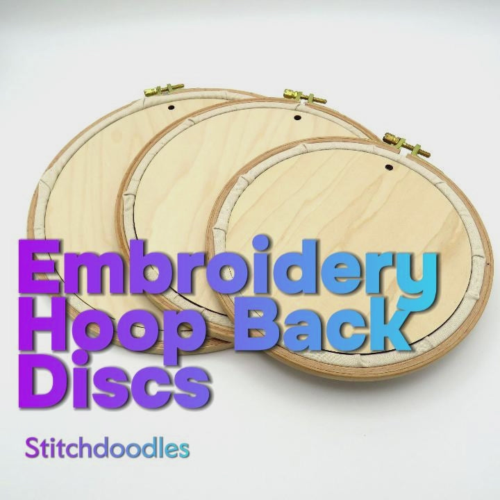 how to use a wooden embroidery hoop back for presenting embroidery or cross stitch work