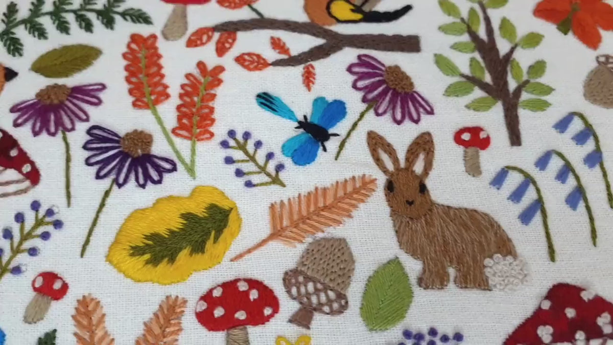 A Walk in the Woods embroidery video