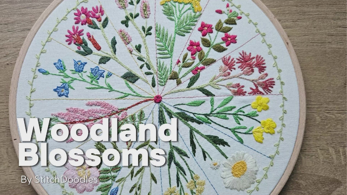 Woodland Blossoms Hand Embroidery Kit