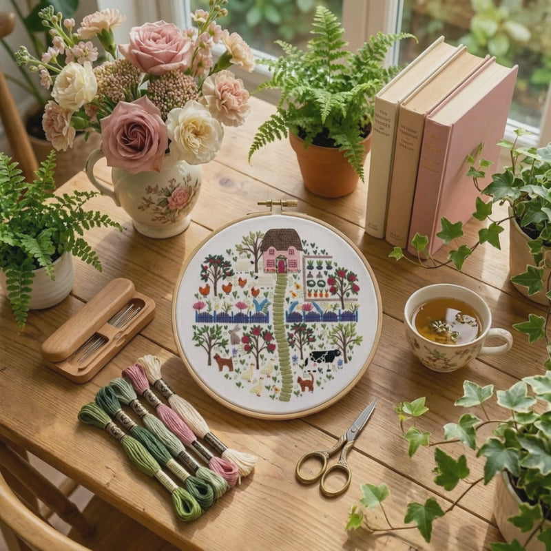 the homestead hand embroidery may morris design
