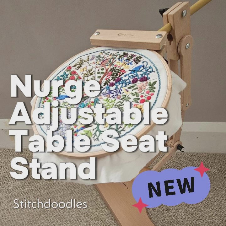 Nurge Adjustable Table Seat / Stand for Hand Embroidery