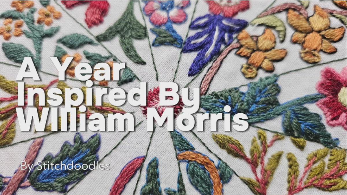 Un Año Inspirado en William Morris Patrón de Bordado a Mano PDF