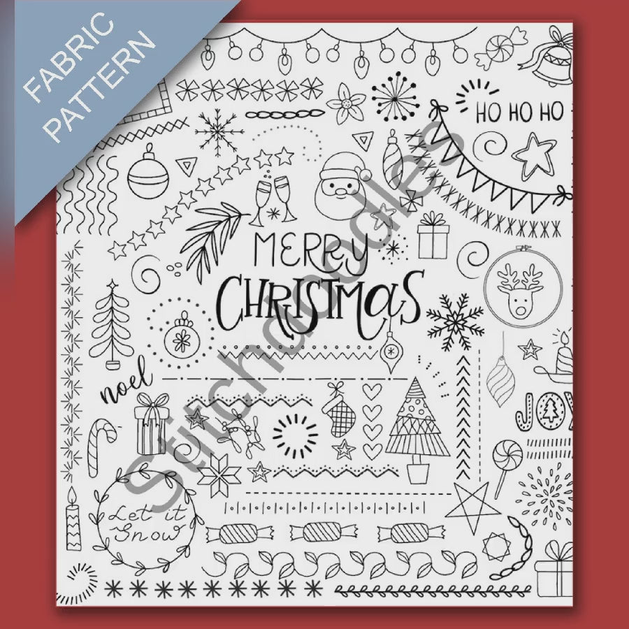 christmas fabric pattern