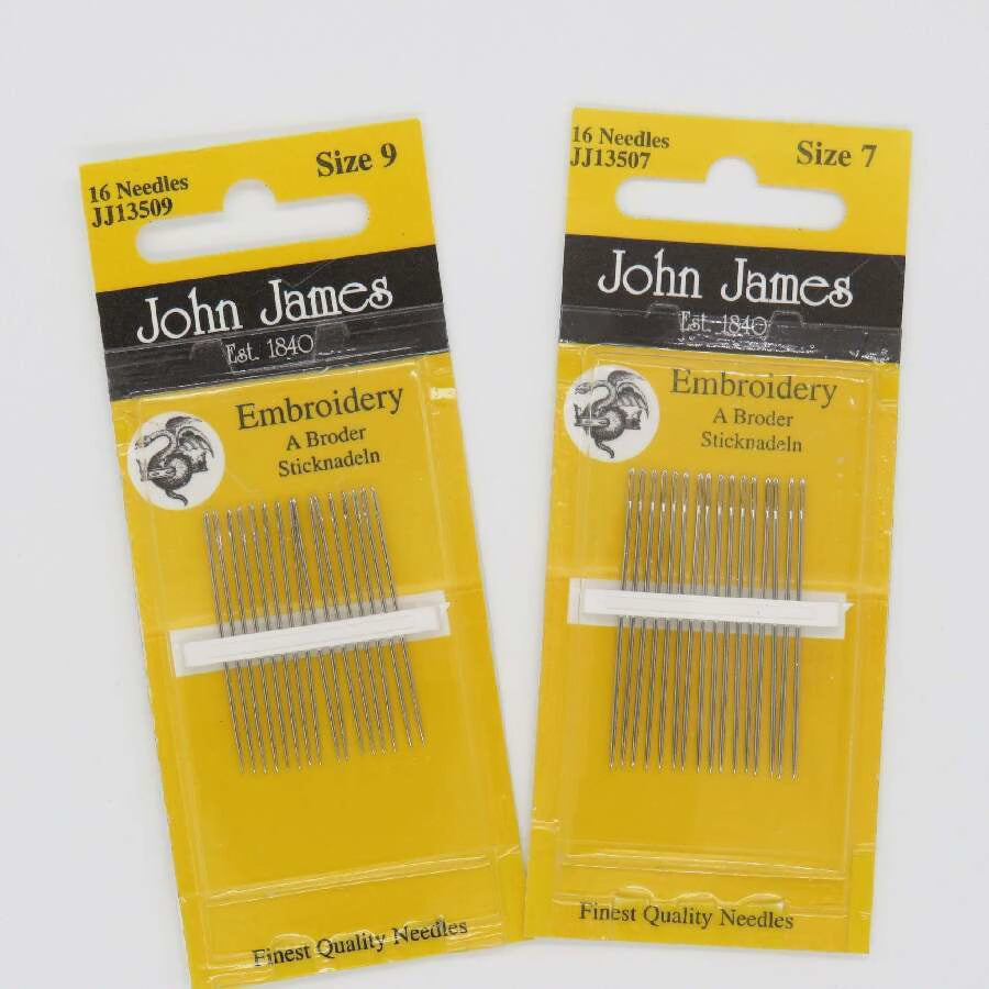 John James Embroidery Needles – Precision Tools for Detailed Needlework