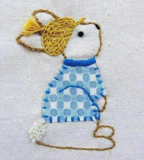 Rabbits in Stitches , PDF Download , StitchDoodles , applique, Bag charm, bunny, charm, crafting, decoration, Embroidery, embroidery hoop, embroidery hoop kit, Embroidery Kit, embroidery kit for adults, embroidery kit for beginers, felt, hand embroidery, hand stitching, handmade, home decor, keyring, modern embroidery, nusery decor, ornament, pattern, pdf download, PDF pattern, rabbit, sew, sewing , StitchDoodles , shop.stitchdoodles.com