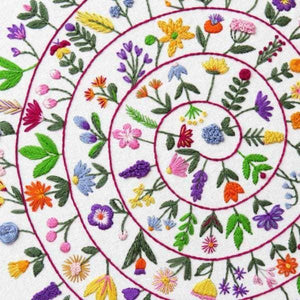 Round and Round the Garden Hand Embroidery Pattern – StitchDoodles