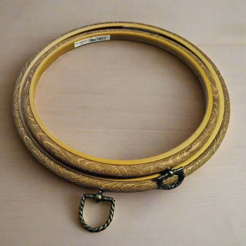 Round Flexi Embroidery Hoops, High Quality wood effect , Embroidery Supplies , Nurge , embroidery hoop kit, embroidery kit for adults, embroidery kit for beginers, flexi embroidery hoop, hand embroidery, nurge, nurge embroidery hoop, nurge hoop, nurge hoops , StitchDoodles , shop.stitchdoodles.com