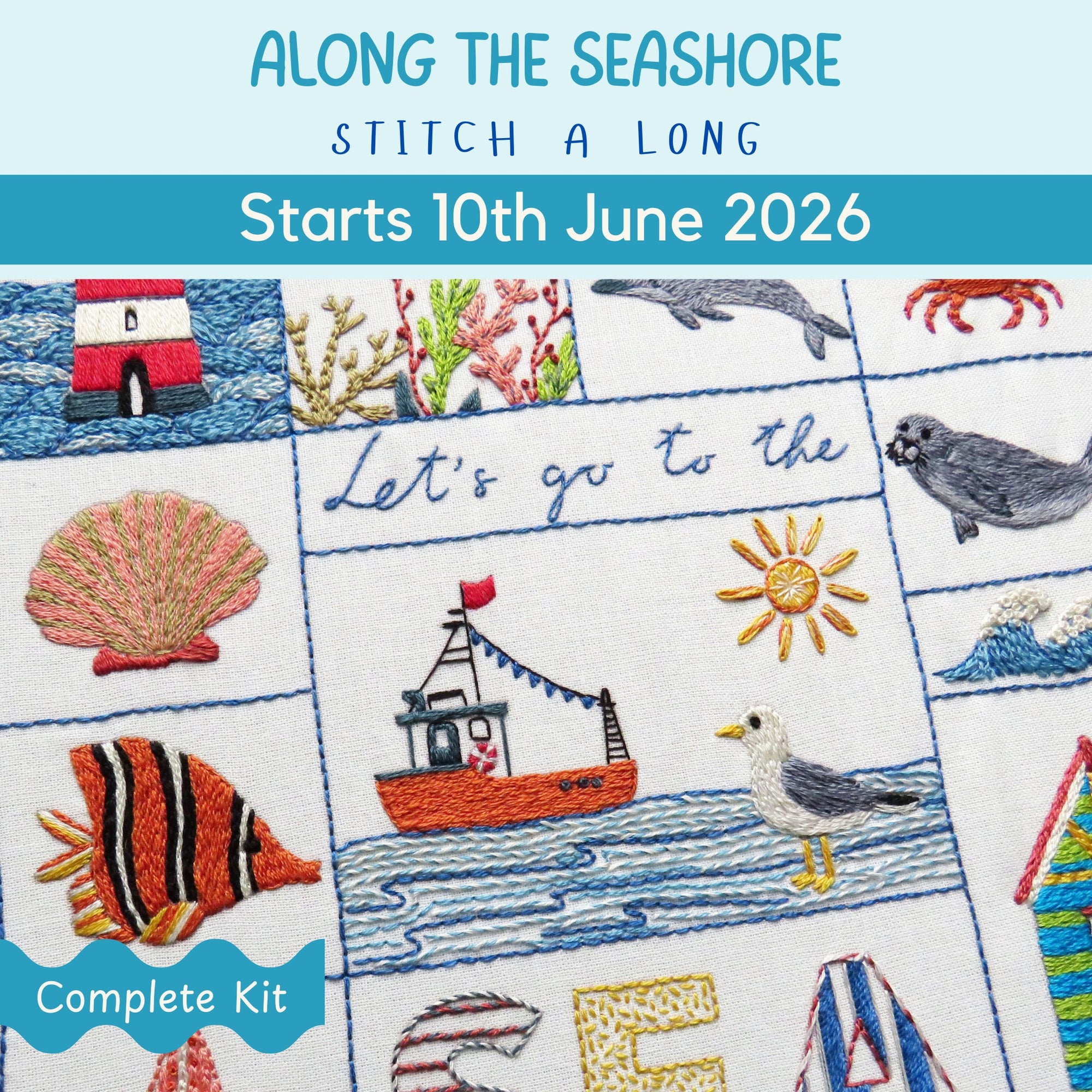Along the Seashore — Hand Embroidery Kit