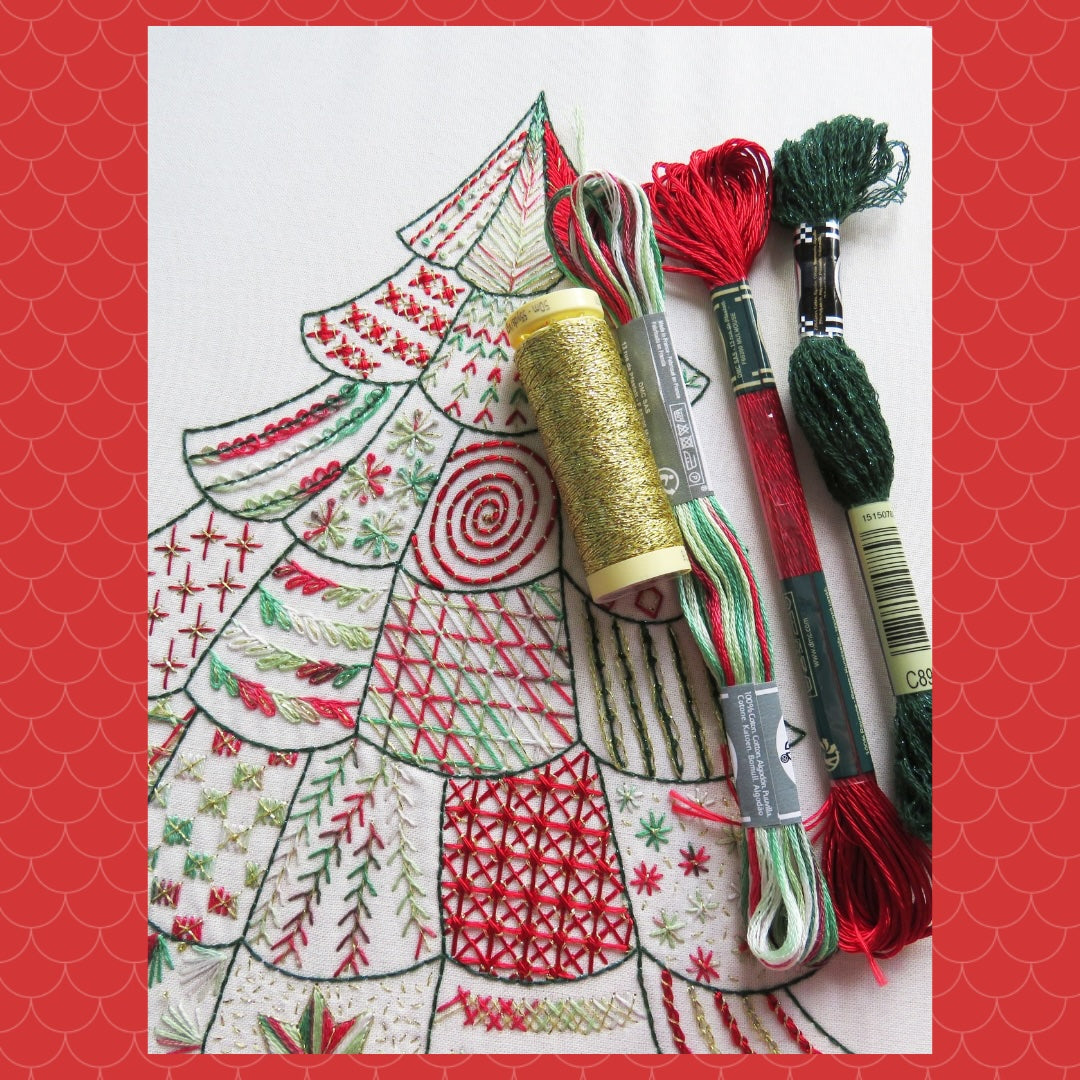 Merry Little Stitches Christmas Advent Hand Embroidery Kit
