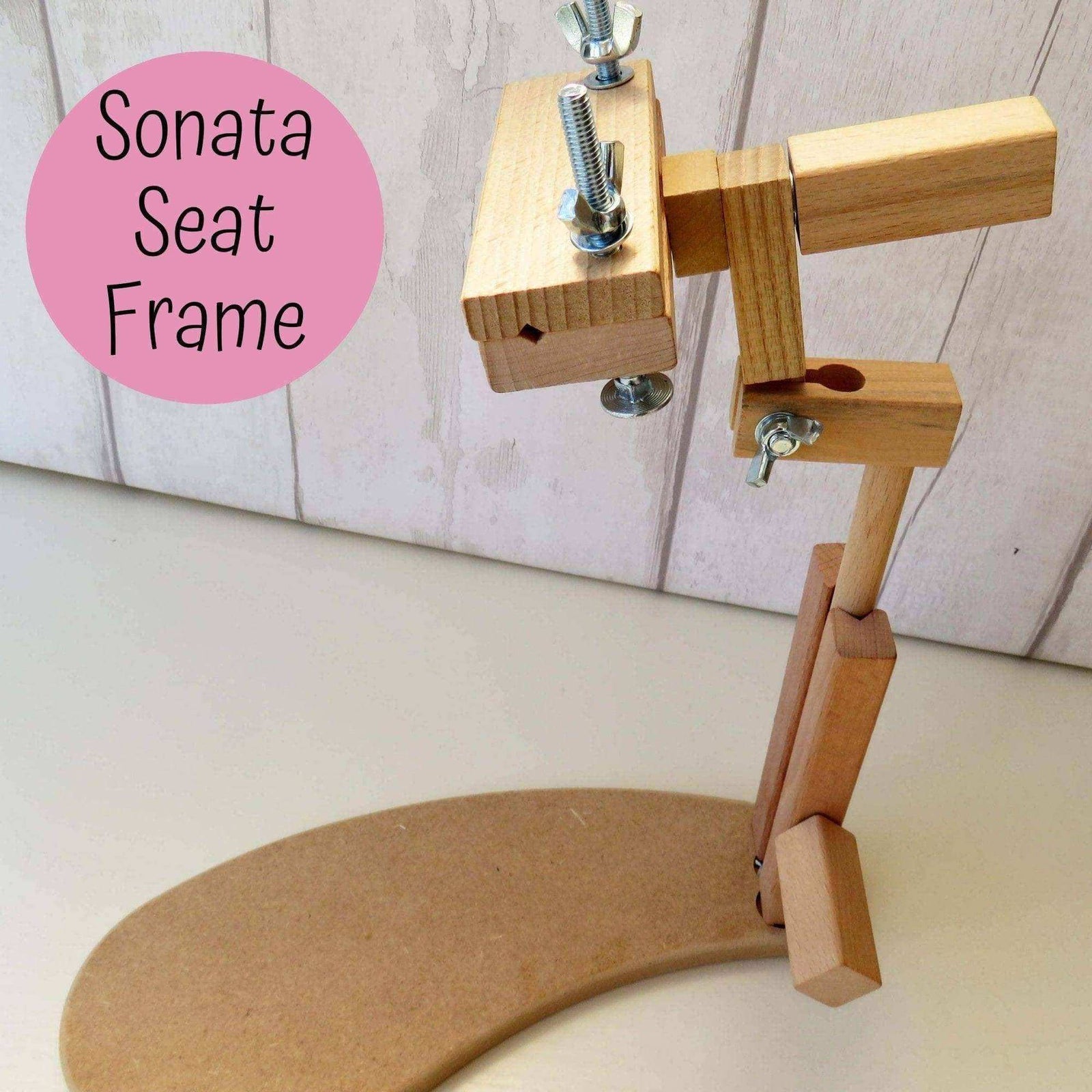 Siesta Sonata Seat Frame made from high quality wood , Embroidery Supplies , StitchDoodles , embroidery hoop, embroidery hoop kit, embroidery kit for adults, embroidery kit for beginers, hand embroidery, sonata seat stand , StitchDoodles , shop.stitchdoodles.com