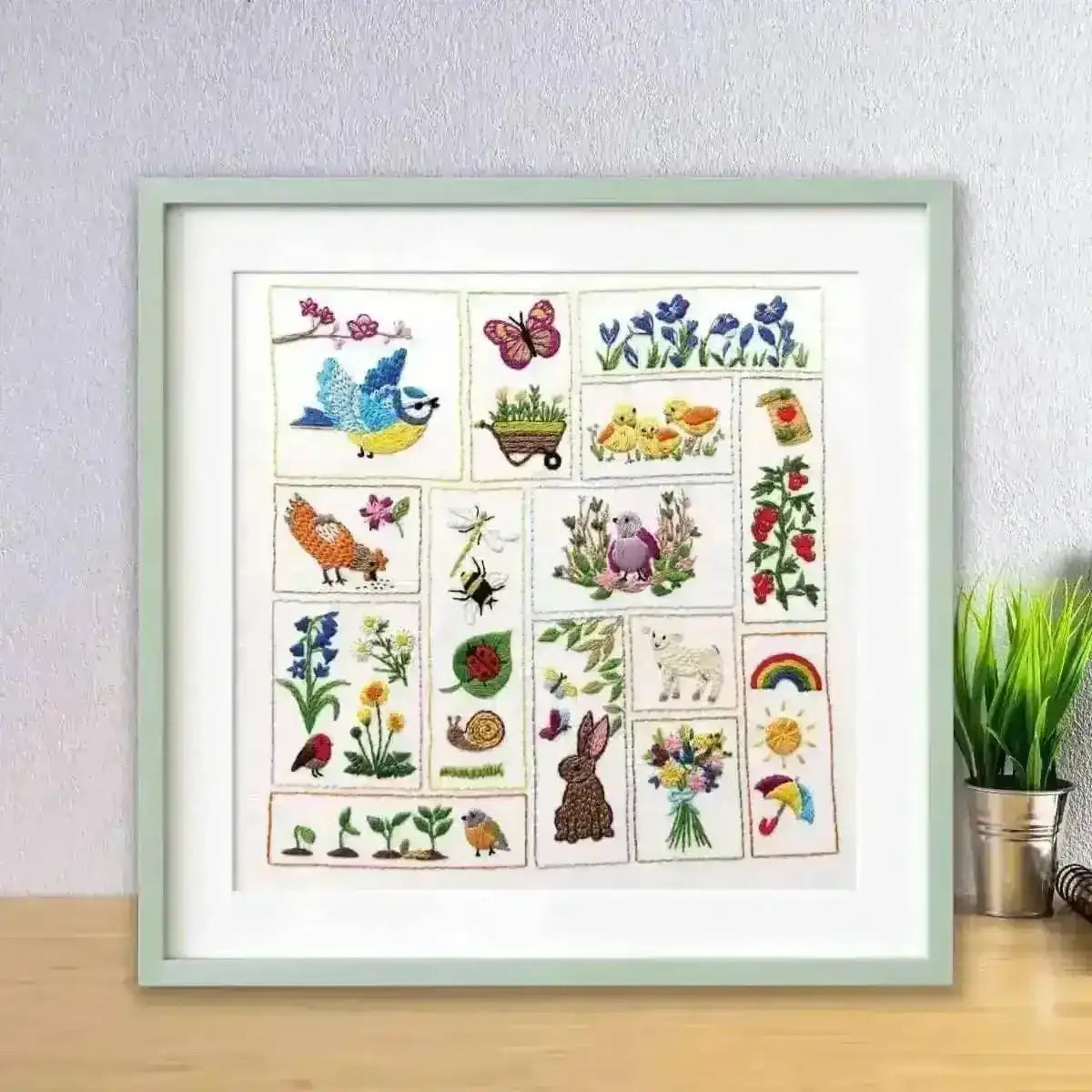 Spring Splendour Hand Embroidery Kit , Embroidery Kit , StitchDoodles ...
