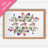 Spring Rabbits Hand Embroidery Pattern