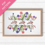 Spring Rabbits Hand Embroidery Pattern